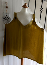 SIZE 26 MUSTARD LINEN LOOK
