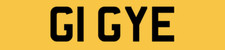 GIG TOUR MUSIC BAND BUS NUMBER PLATE REGISTRATION G1 GYE 5 DIGIT SHORT NEAT REG