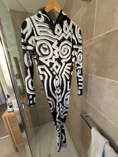 Hooded Badinka catsuit / jumpsuit - The Tribe Is Calling Dark costume - size XL