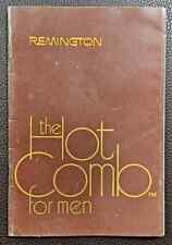 1970s Remington "The Hot Comb for Men" Instruction Manual
