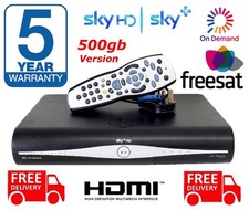 SKY+ HD BOX PVR5 - DRX890 500gb + REMOTE CONTROL + RF PORTS *** 5yr WARRANTY ***