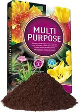Growmoor Multi Purpose Soil Compost Flower Fertiliser For Garden Potting Mix New