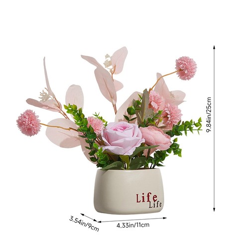 Artificial flowers pot fake - in,