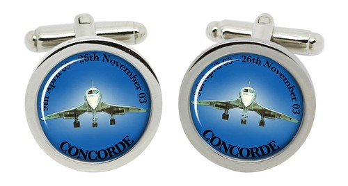 Concorde cufflinks chrome - concorde,
