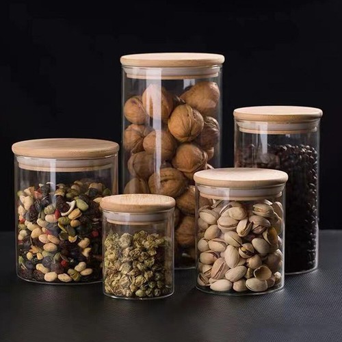 Glass airtight jars set - 5x,