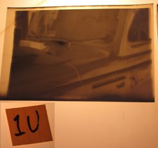 Vintage 1940s Negative Photo 120 Film Closeup Old Car Vehicle Automobile Windows