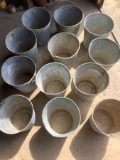 12 Vintage Galvanised Metal Florists/Horticulturalist Buckets