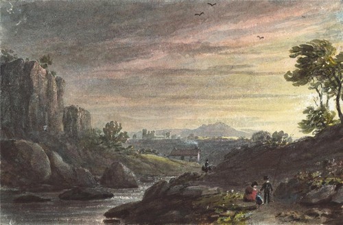 Romantic landscape miniature - romantic,