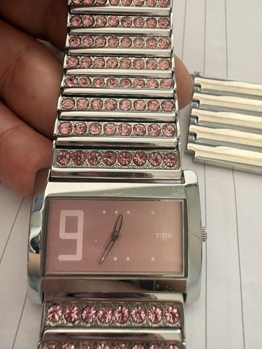 Storm watch pink - watch, gems
