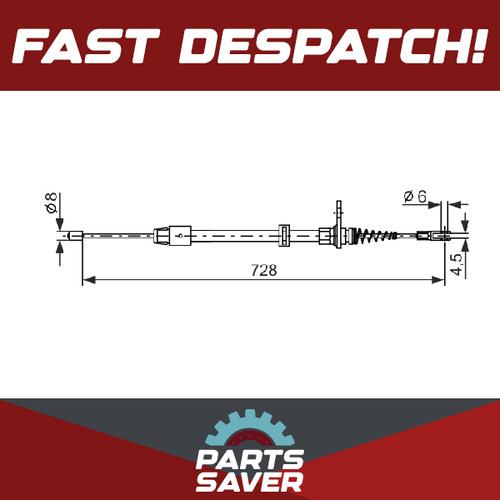 Handbrake cable fits - cable, mercedes