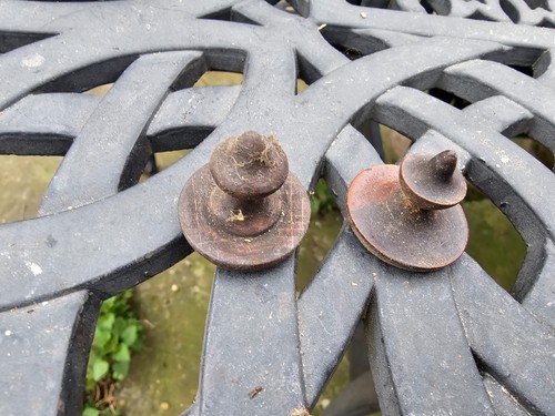 Antique turned roundel - turned,