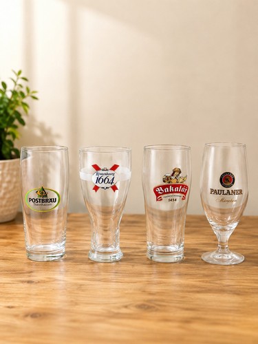 Vintage european beer glasses - vintage,