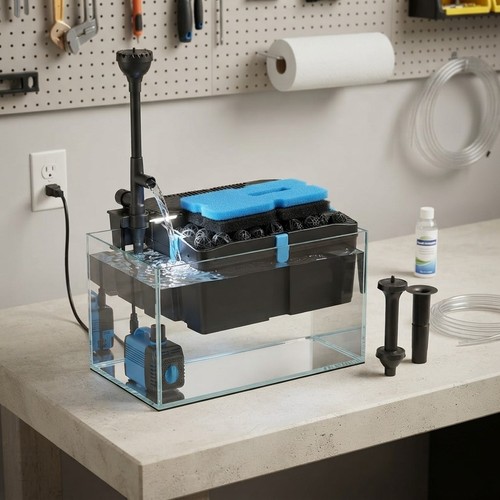 Compact 2500l pond filter - 2500l/h,