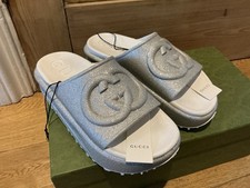 GUCCI DOUBLE GG Silver Rubber