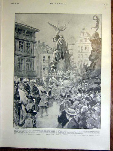 Old antique print - old, vandyck