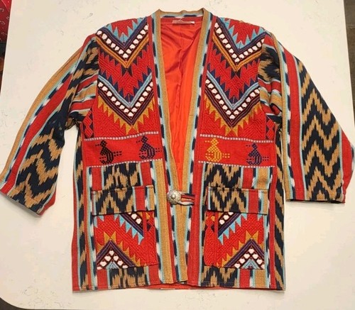 Vintage aztec navajo coat - aztec,