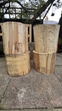 Tree Stumps Rustic Stools Hardwood seats garden home furniture 