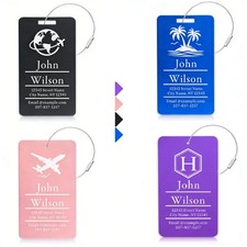 Personalised Metal Luggage Tag