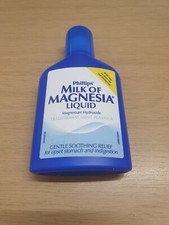 Phillips MILK OF MAGNESIA LIQUID 200ml - MINT FLAVOUR X1 JUST £10.59 FREE POST