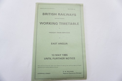 May 1985 eastern region - eastern,