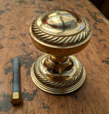CENTRE DOOR KNOB BRASS GEORGIAN STYLE USED