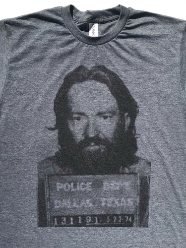 Willie nelson mugshot tee 25 - nelson,
