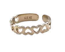 9ct Gold Heart Toe Ring Heart