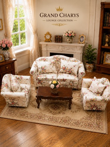 Scale floral sofa - 12,