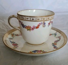 Antique Hand Painted Minton Cup & Saucer Pat #5089 & #5223