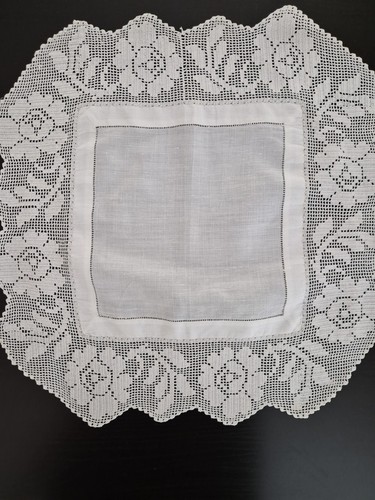 Vintage filet crochet - vintage,
