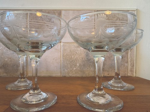 Etched vintage mid century - mid,