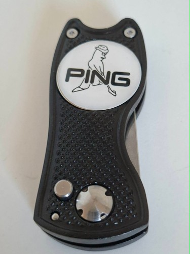 Black metal golf pitchmark