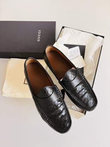 Gucci leather driver moccasins - gucci,