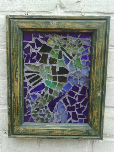 Framed stained glass - framed,
