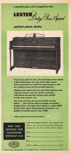 1949 lester betsy - ross, spinet