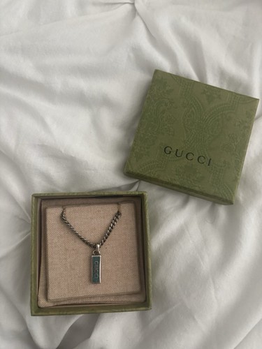 Gucci sterling silver necklace - silver,