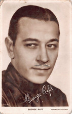 POSTCARD - HOLLYWOOD ACTOR  - GEORGE RAFT - PARAMOUNT - GANGSTER - BAD BOY