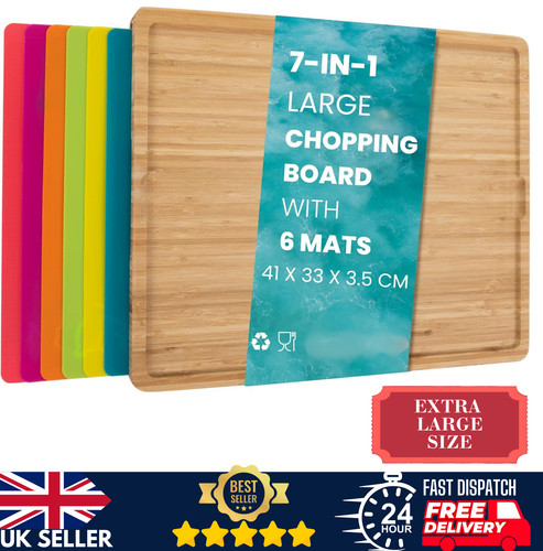 Large bamboo chopping - bamboo, board