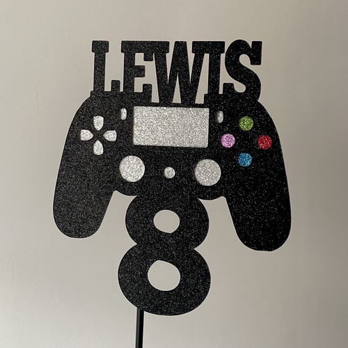 Gamer playstation cake topper - gamer,