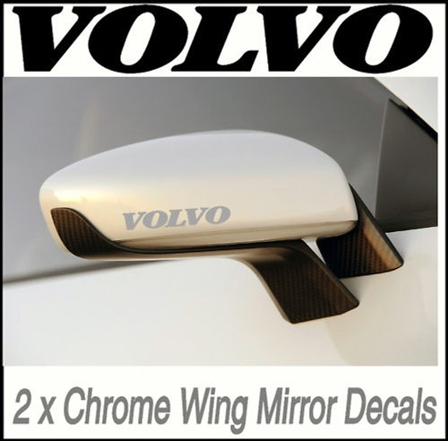 Volvo chrome wing mirror - wing,