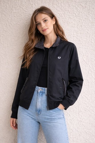 Women fred perry - jacket, black