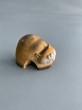 Small Stone Cat Figurine Sculpture Ornament