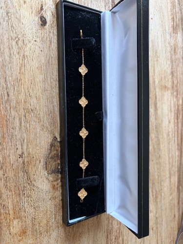18ct yellow gold clover - , style