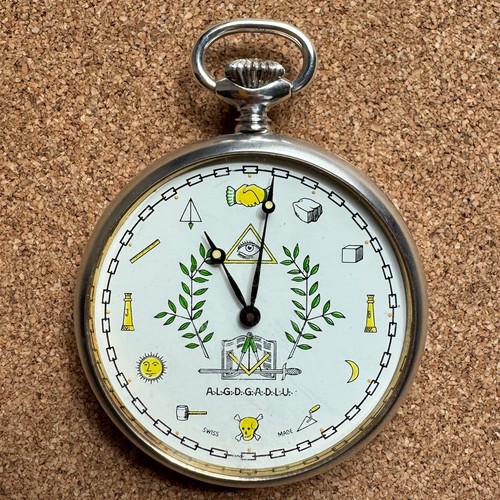 Masonic pocket watch swiss - pocket,