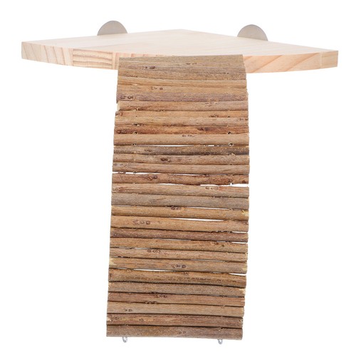 Natural wood hamster platform - wood,
