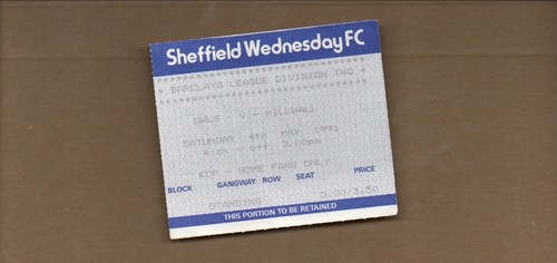Used ticket sheffield - used,