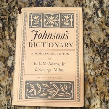 Johnson’s Dictionary Samuel