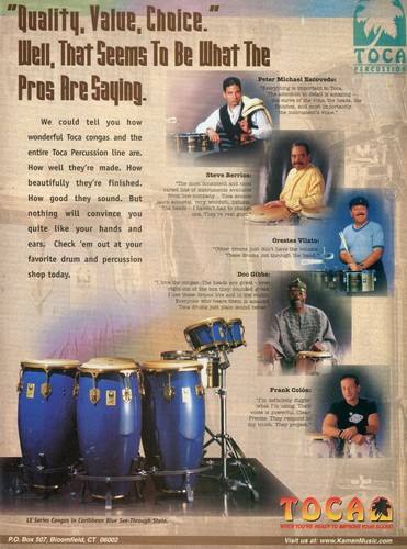 1998 print toca conga - conga, w