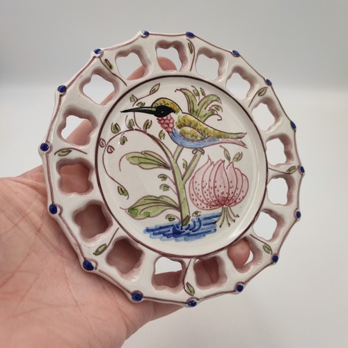 Small hand painted kingfisher - hand,
