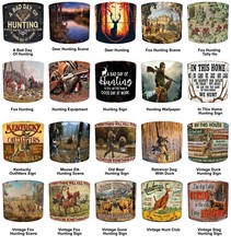 Deer Stag Fox Hunting Lampshades Table Lamp shades Ceiling Lights Pendant shades